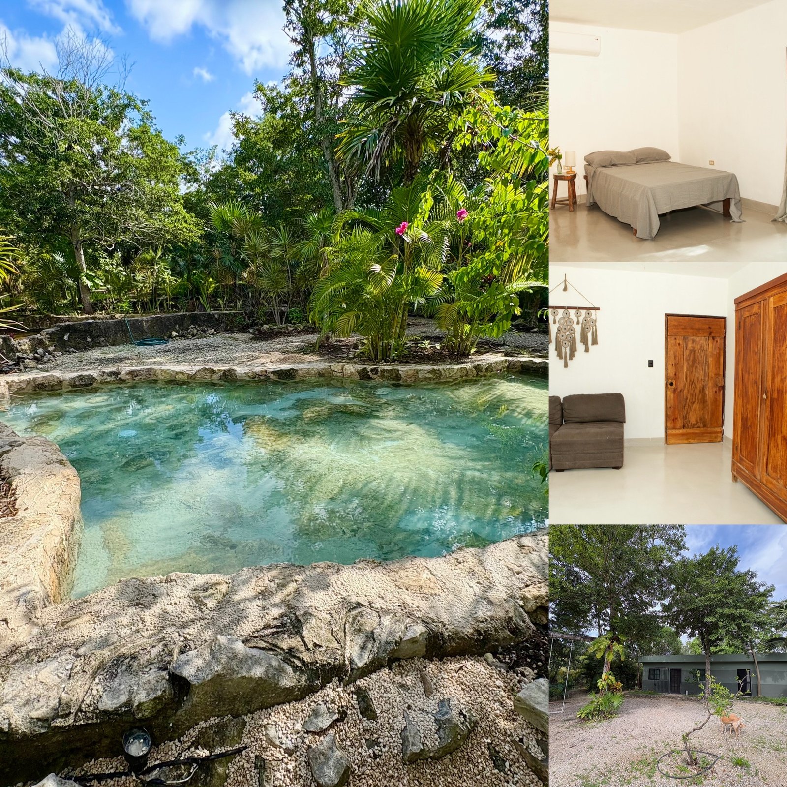 The Compact Home at Rancho Verde Tulum — budget Airbnb with pool access in Tulum
